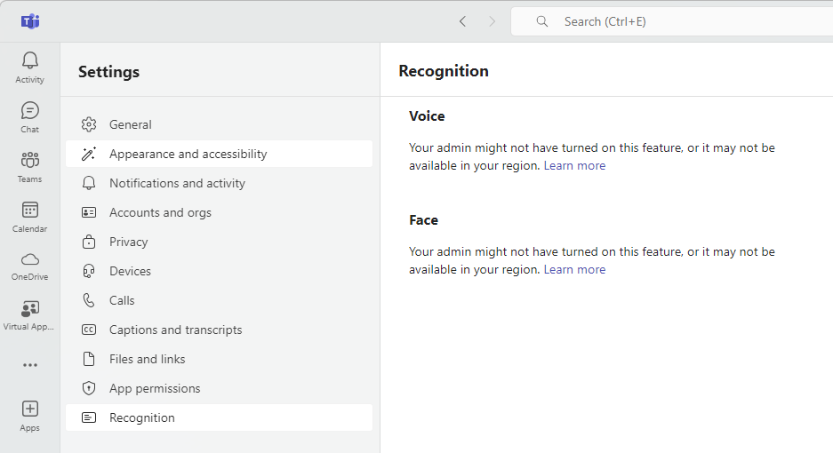 Voice Isolation - Settings